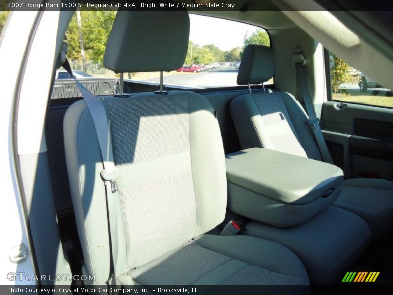 Bright White / Medium Slate Gray 2007 Dodge Ram 1500 ST Regular Cab 4x4