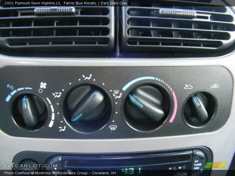 Controls of 2001 Neon Highline LX