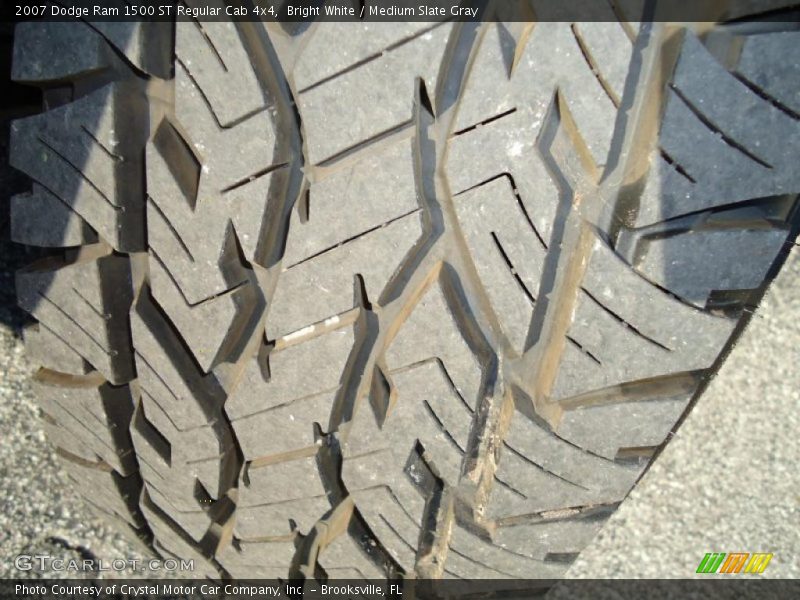 Bright White / Medium Slate Gray 2007 Dodge Ram 1500 ST Regular Cab 4x4