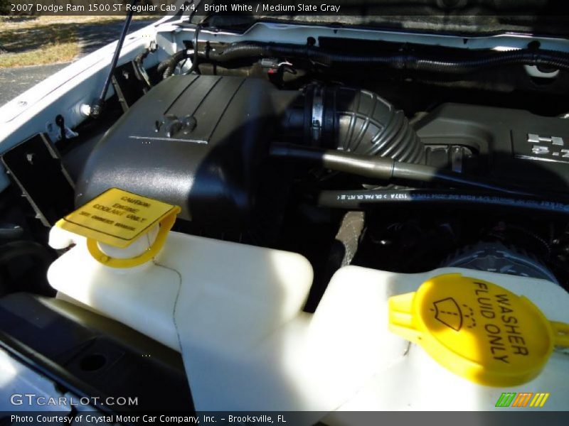 Bright White / Medium Slate Gray 2007 Dodge Ram 1500 ST Regular Cab 4x4