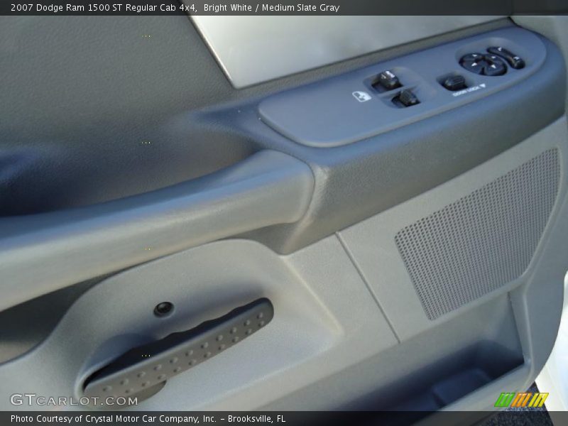 Bright White / Medium Slate Gray 2007 Dodge Ram 1500 ST Regular Cab 4x4
