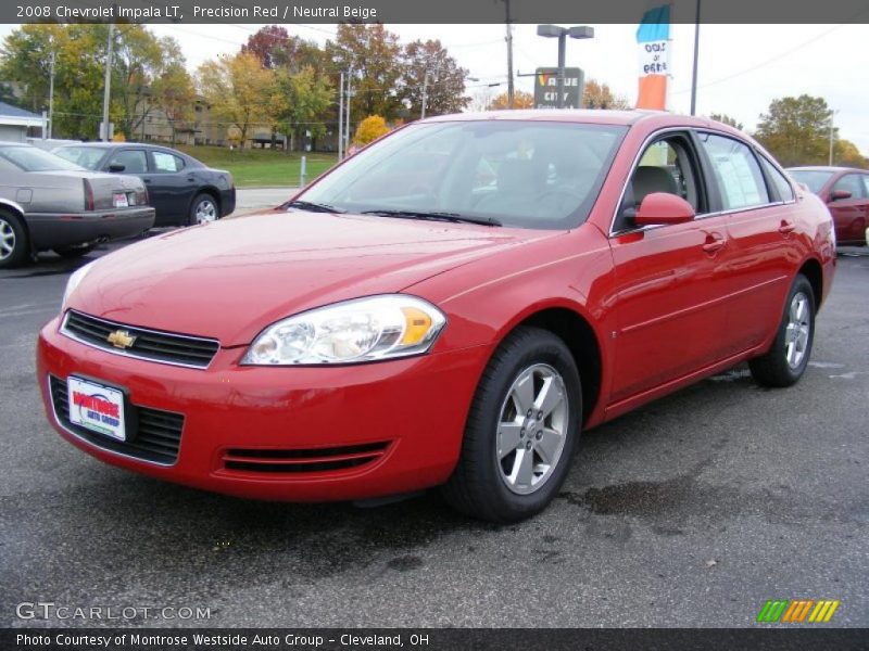 Precision Red / Neutral Beige 2008 Chevrolet Impala LT