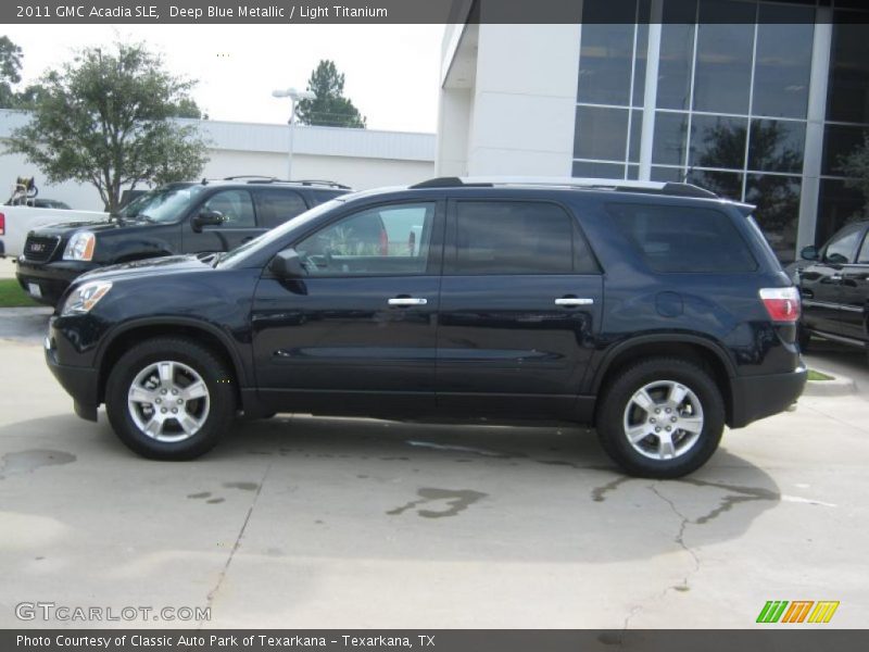 Deep Blue Metallic / Light Titanium 2011 GMC Acadia SLE