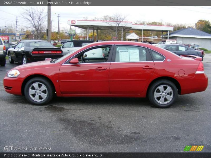 Precision Red / Neutral Beige 2008 Chevrolet Impala LT