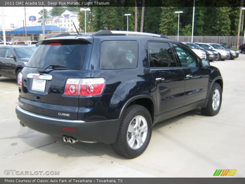 Deep Blue Metallic / Light Titanium 2011 GMC Acadia SLE