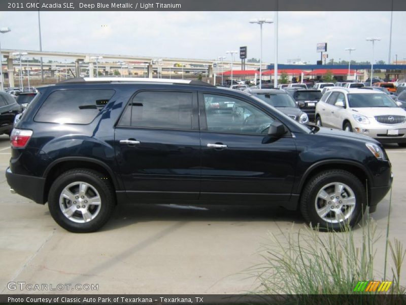 Deep Blue Metallic / Light Titanium 2011 GMC Acadia SLE