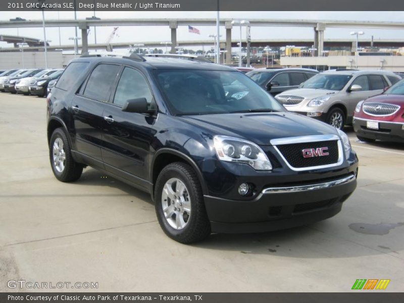 Deep Blue Metallic / Light Titanium 2011 GMC Acadia SLE