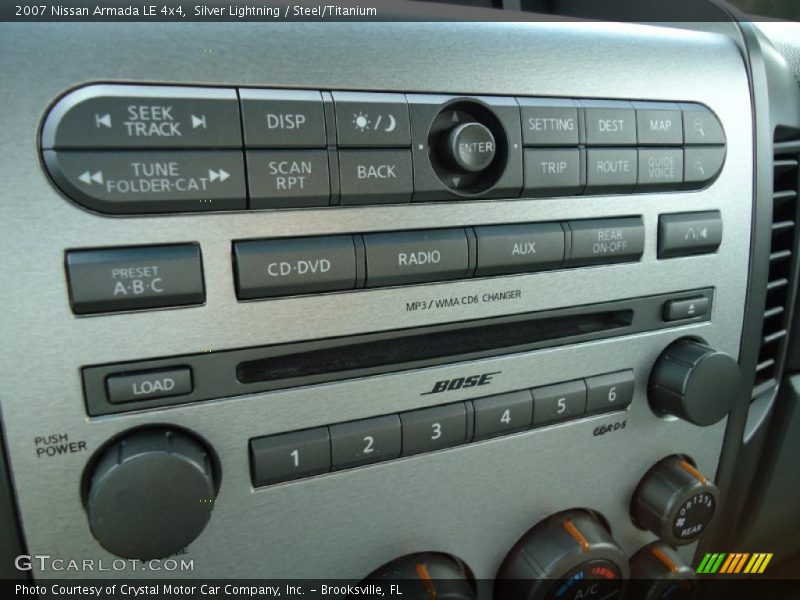 Controls of 2007 Armada LE 4x4
