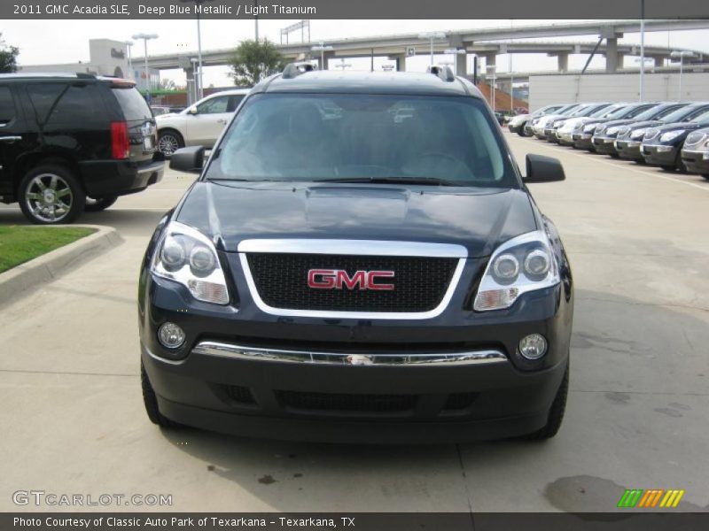 Deep Blue Metallic / Light Titanium 2011 GMC Acadia SLE