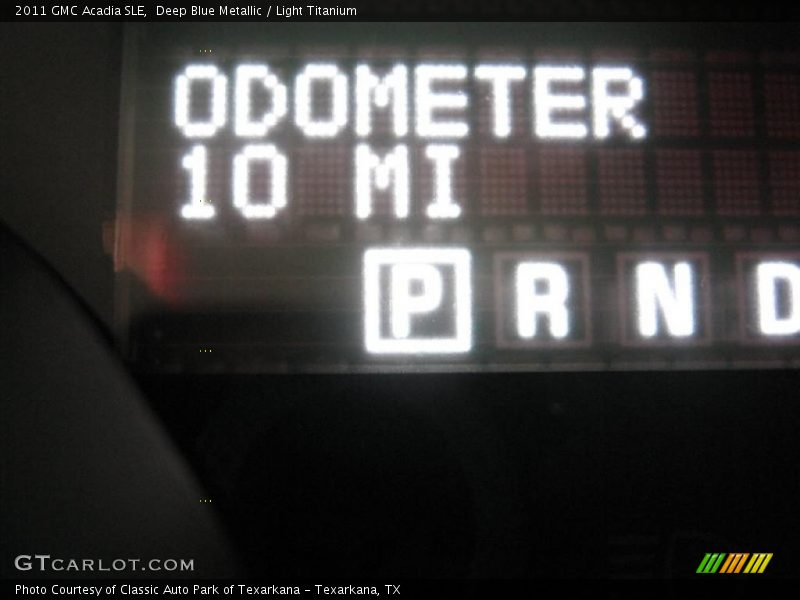 Deep Blue Metallic / Light Titanium 2011 GMC Acadia SLE