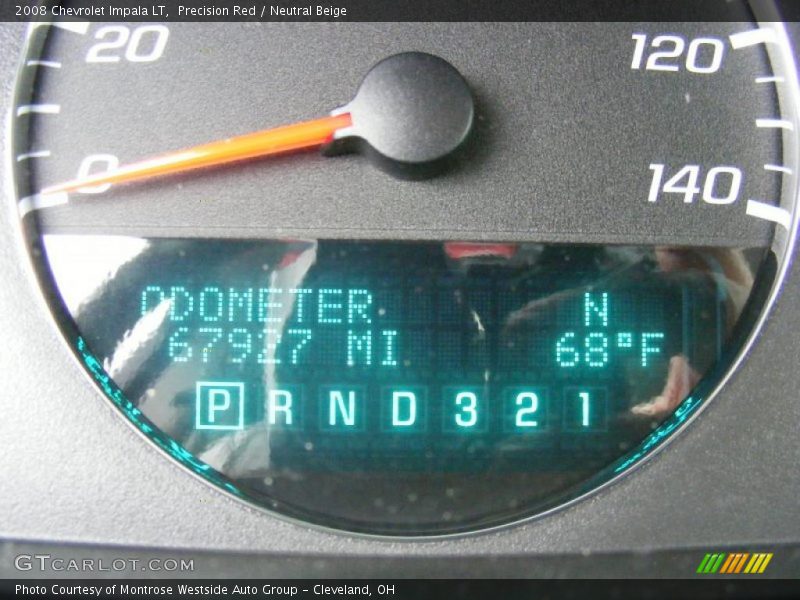 Precision Red / Neutral Beige 2008 Chevrolet Impala LT