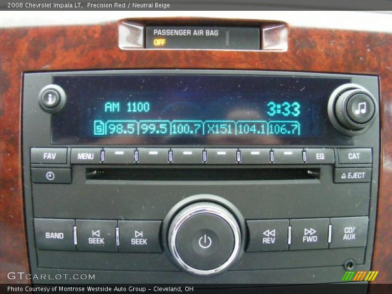 Precision Red / Neutral Beige 2008 Chevrolet Impala LT
