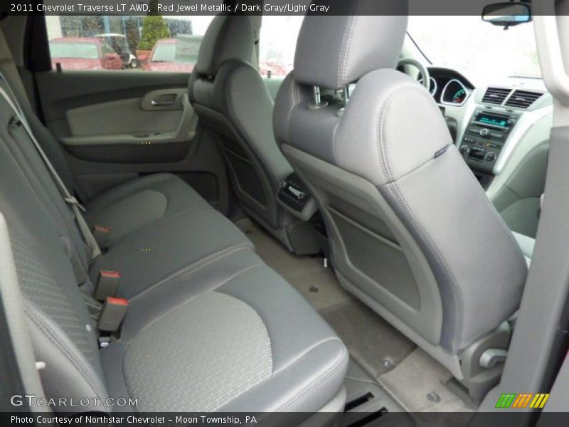 Red Jewel Metallic / Dark Gray/Light Gray 2011 Chevrolet Traverse LT AWD