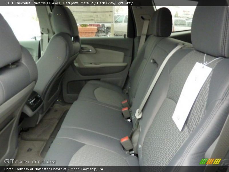 Red Jewel Metallic / Dark Gray/Light Gray 2011 Chevrolet Traverse LT AWD