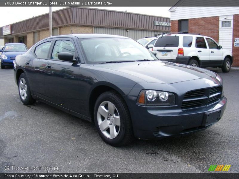 Steel Blue Metallic / Dark Slate Gray 2008 Dodge Charger SE