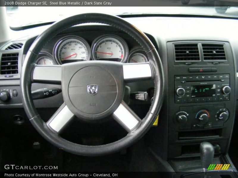 Steel Blue Metallic / Dark Slate Gray 2008 Dodge Charger SE