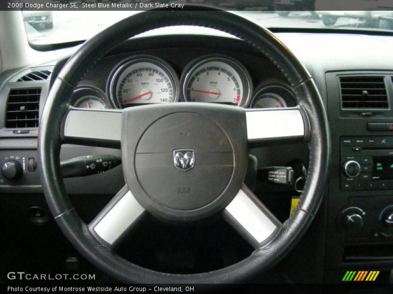 Steel Blue Metallic / Dark Slate Gray 2008 Dodge Charger SE
