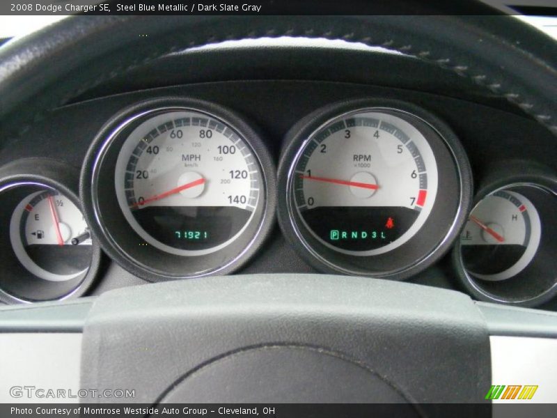 Steel Blue Metallic / Dark Slate Gray 2008 Dodge Charger SE