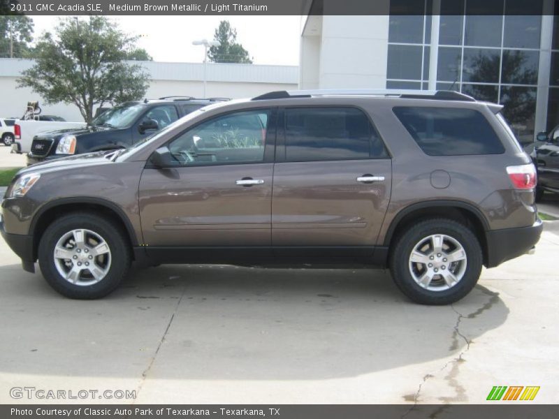 Medium Brown Metallic / Light Titanium 2011 GMC Acadia SLE