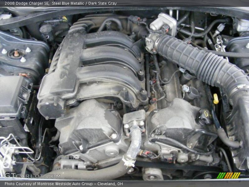 Steel Blue Metallic / Dark Slate Gray 2008 Dodge Charger SE