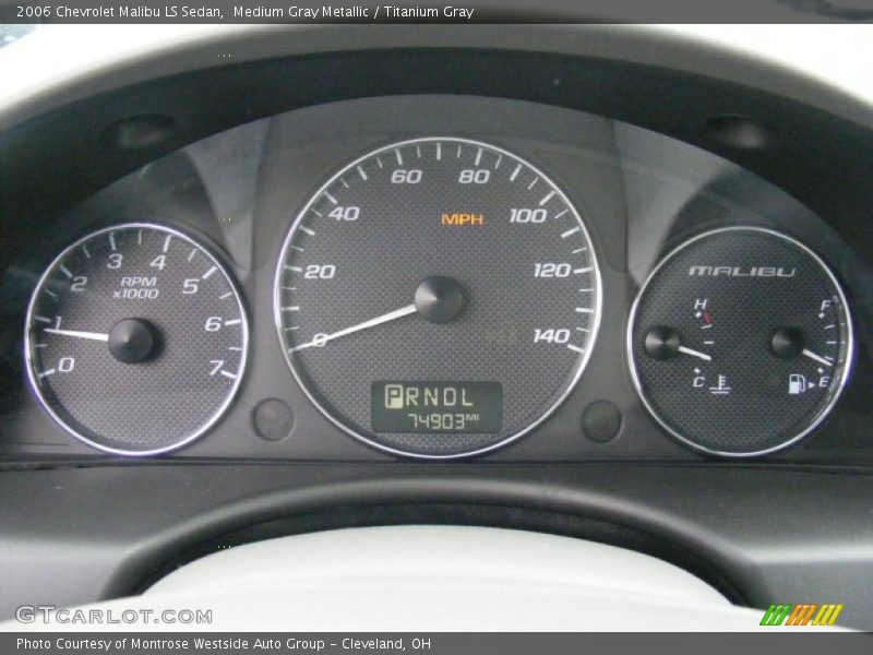 Medium Gray Metallic / Titanium Gray 2006 Chevrolet Malibu LS Sedan