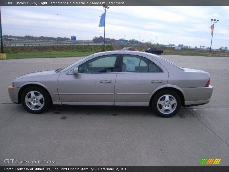 Light Parchment Gold Metallic / Medium Parchment 2000 Lincoln LS V6