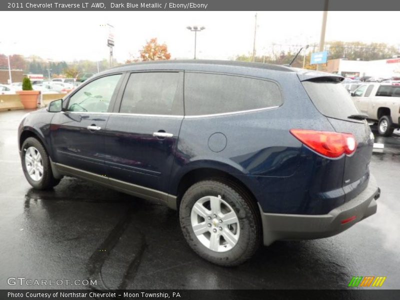 Dark Blue Metallic / Ebony/Ebony 2011 Chevrolet Traverse LT AWD