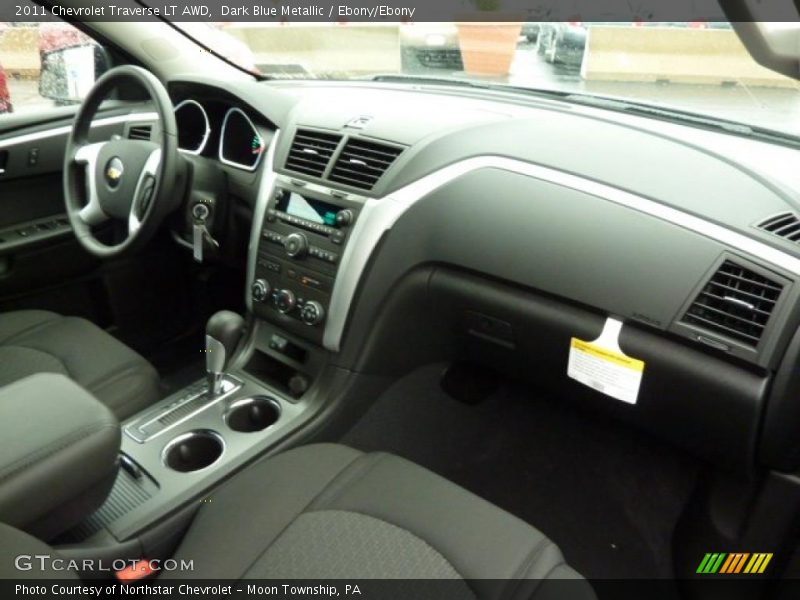 Dark Blue Metallic / Ebony/Ebony 2011 Chevrolet Traverse LT AWD