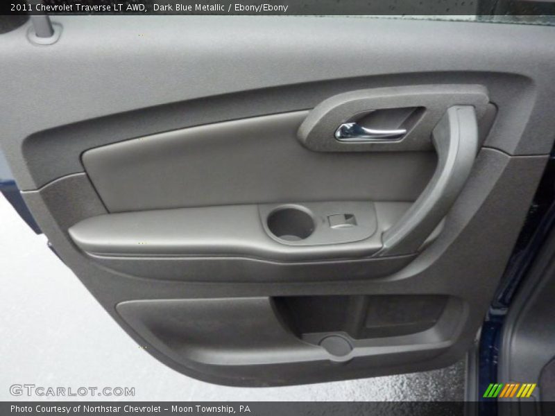 Dark Blue Metallic / Ebony/Ebony 2011 Chevrolet Traverse LT AWD