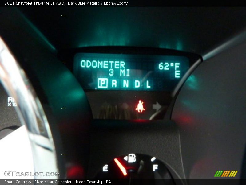 Dark Blue Metallic / Ebony/Ebony 2011 Chevrolet Traverse LT AWD