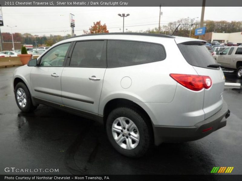 Silver Ice Metallic / Dark Gray/Light Gray 2011 Chevrolet Traverse LS