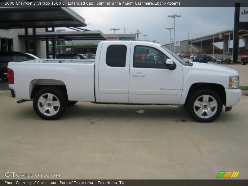 Summit White / Light Cashmere/Ebony Accents 2008 Chevrolet Silverado 1500 LT Extended Cab