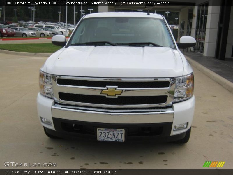 Summit White / Light Cashmere/Ebony Accents 2008 Chevrolet Silverado 1500 LT Extended Cab