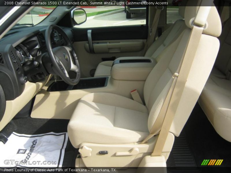  2008 Silverado 1500 LT Extended Cab Light Cashmere/Ebony Accents Interior