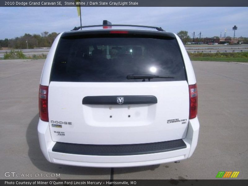 Stone White / Dark Slate Gray/Light Shale 2010 Dodge Grand Caravan SE