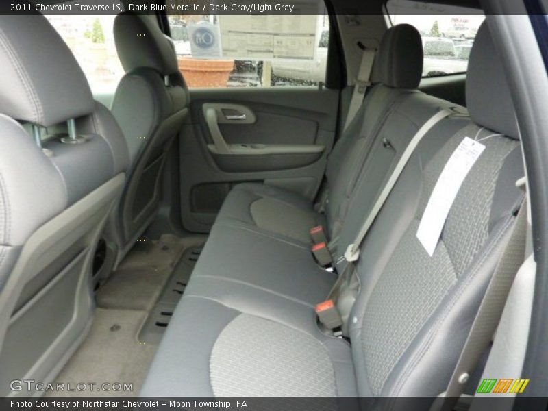 Dark Blue Metallic / Dark Gray/Light Gray 2011 Chevrolet Traverse LS