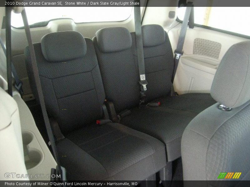 Stone White / Dark Slate Gray/Light Shale 2010 Dodge Grand Caravan SE