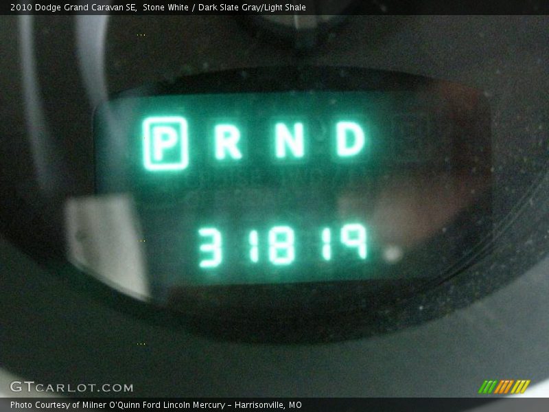 Stone White / Dark Slate Gray/Light Shale 2010 Dodge Grand Caravan SE