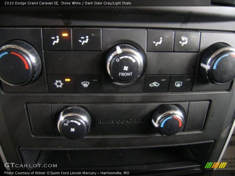 Stone White / Dark Slate Gray/Light Shale 2010 Dodge Grand Caravan SE