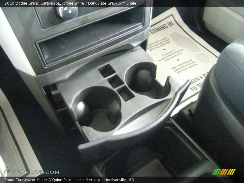 Stone White / Dark Slate Gray/Light Shale 2010 Dodge Grand Caravan SE
