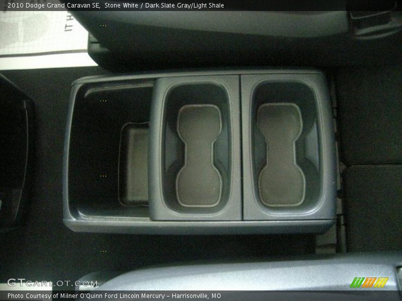 Stone White / Dark Slate Gray/Light Shale 2010 Dodge Grand Caravan SE