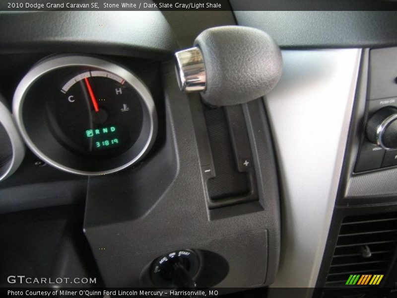 Stone White / Dark Slate Gray/Light Shale 2010 Dodge Grand Caravan SE