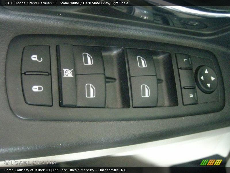 Stone White / Dark Slate Gray/Light Shale 2010 Dodge Grand Caravan SE