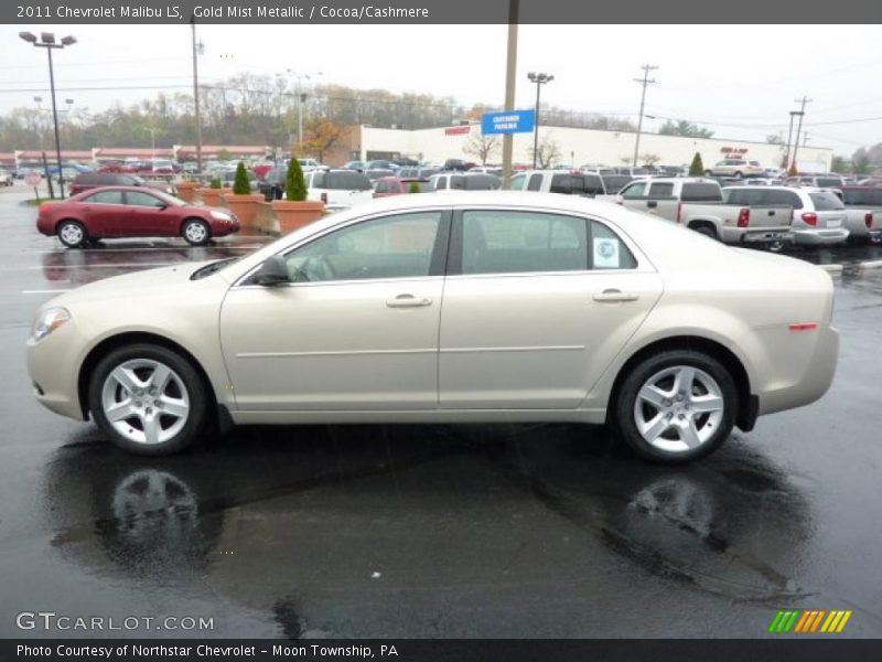 Gold Mist Metallic / Cocoa/Cashmere 2011 Chevrolet Malibu LS