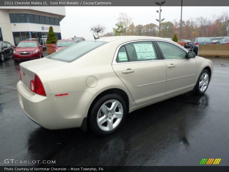 Gold Mist Metallic / Cocoa/Cashmere 2011 Chevrolet Malibu LS