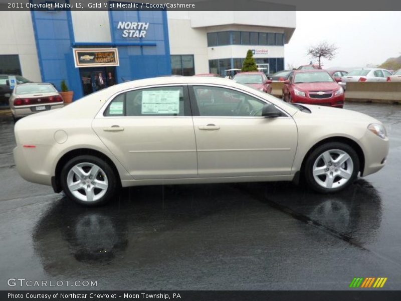Gold Mist Metallic / Cocoa/Cashmere 2011 Chevrolet Malibu LS