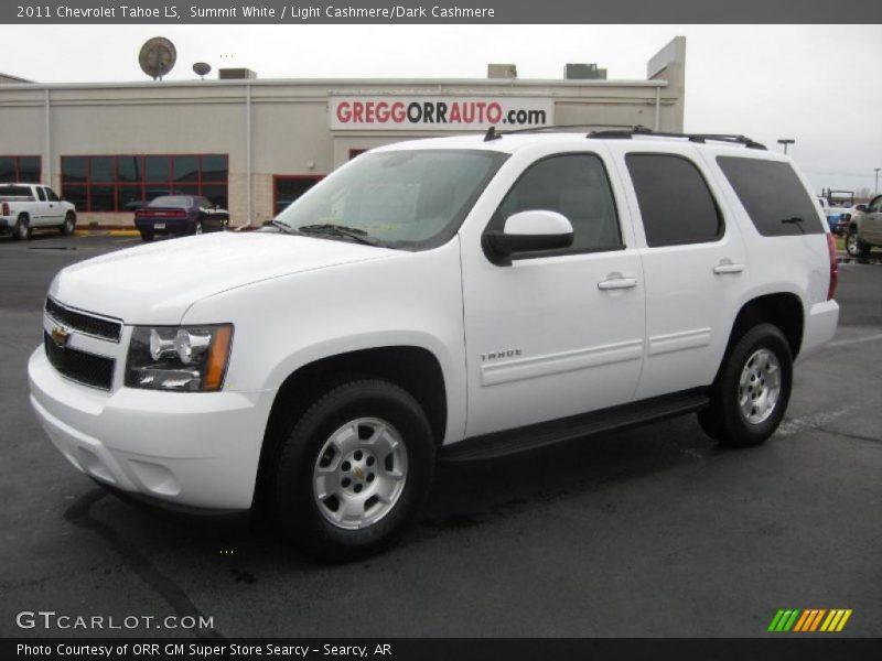 Summit White / Light Cashmere/Dark Cashmere 2011 Chevrolet Tahoe LS
