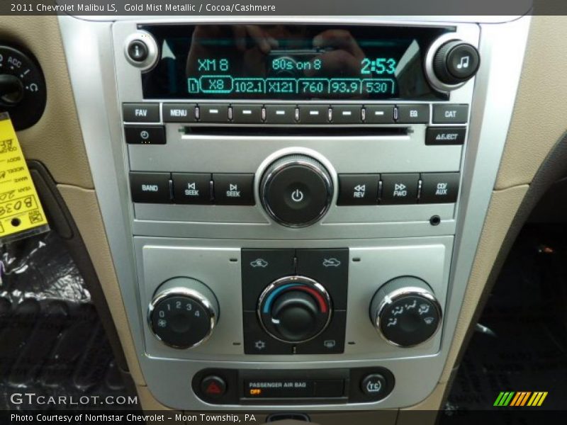 Gold Mist Metallic / Cocoa/Cashmere 2011 Chevrolet Malibu LS