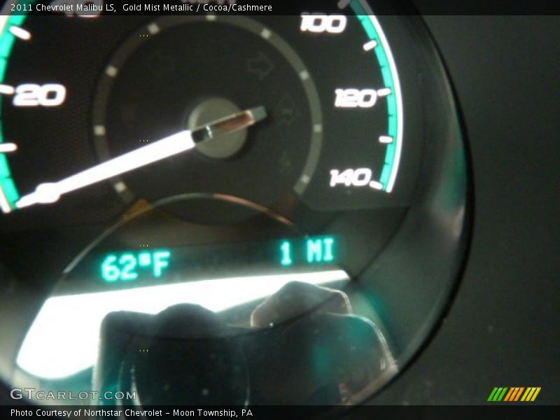 Gold Mist Metallic / Cocoa/Cashmere 2011 Chevrolet Malibu LS