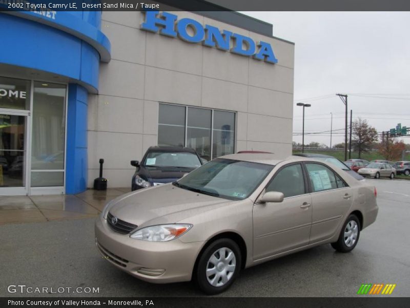 Desert Sand Mica / Taupe 2002 Toyota Camry LE